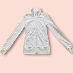 Lululemon White Zip Up Jacket